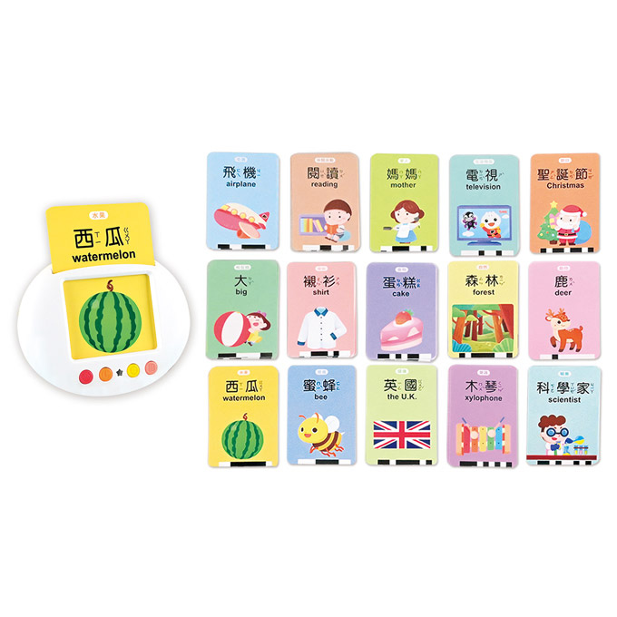 幼兒智慧讀卡機(400個雙語單字+138個音效)-FOOD超人
